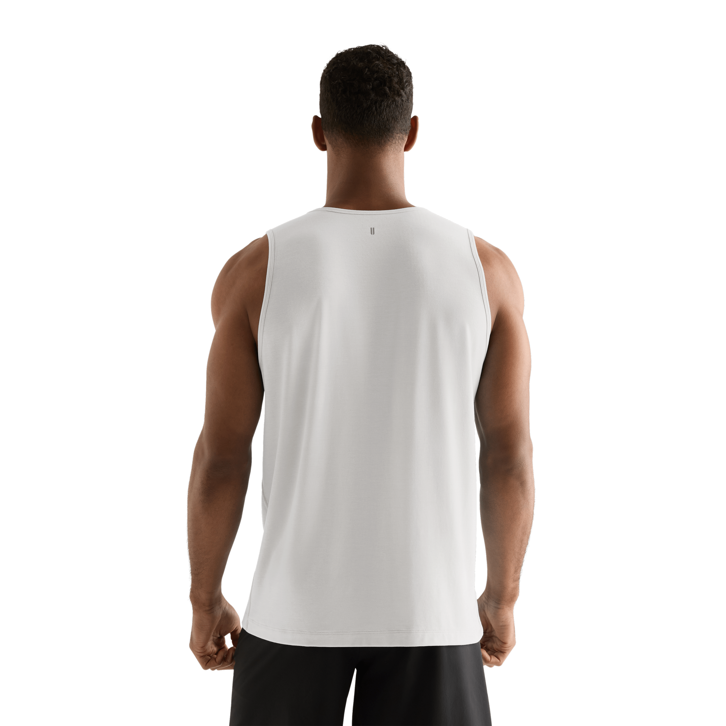 Cream Men's NOBULL Tank Back Angle.