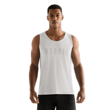 Cream Men's NOBULL Tank Front Angle.