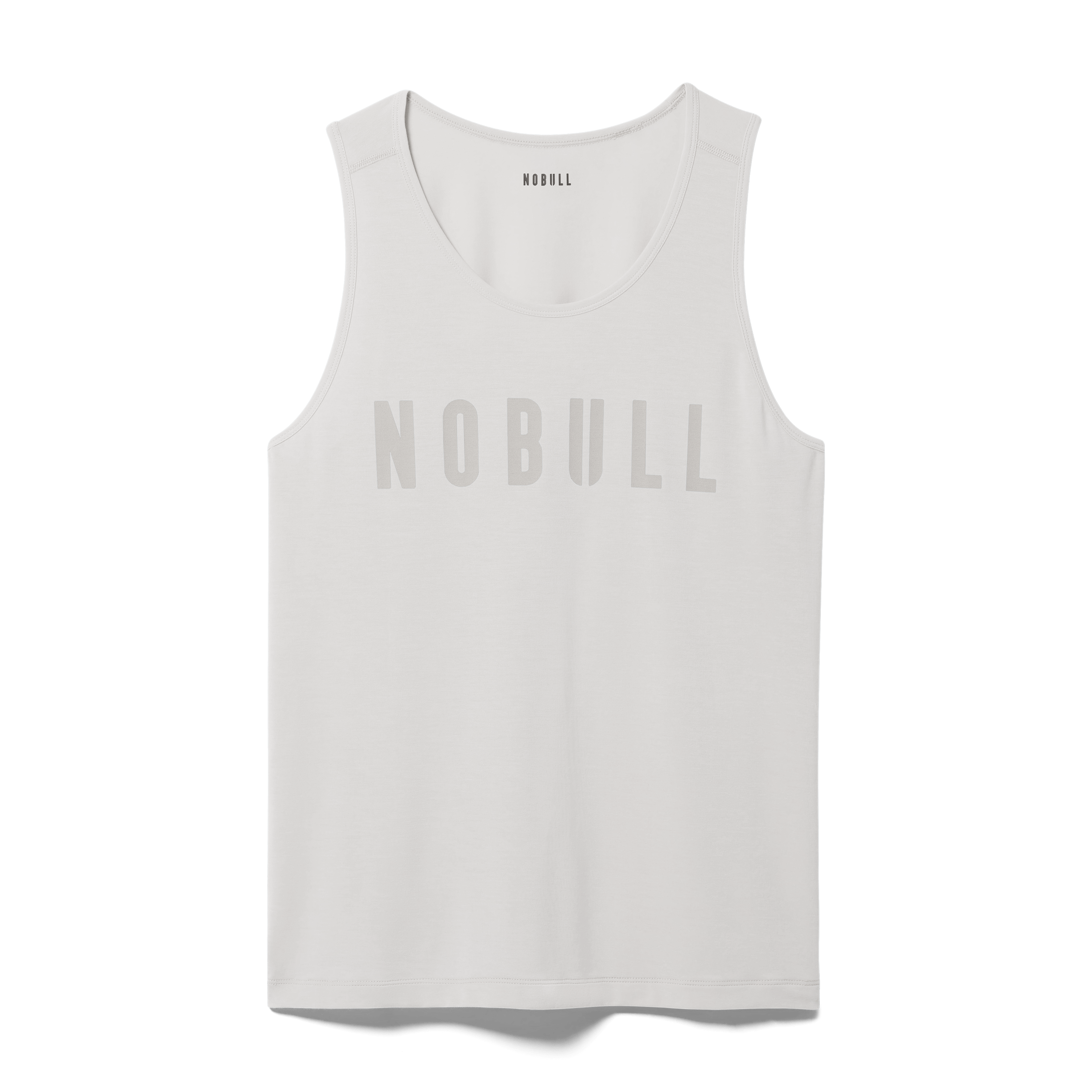 Cream Men's NOBULL Tank Silhouette Angle.