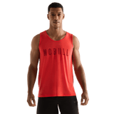 Crimson Men's NOBULL Tank Front Angle.