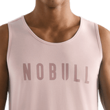 Dusty Rose Men's NOBULL Tank Detail Angle.