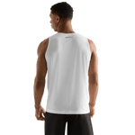 White Men's U Tank Back Angle.