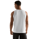 White Men's U Tank Back Angle.