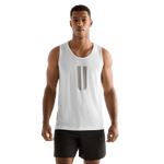 White Men's U Tank Front Angle.