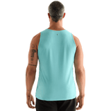 Aqua Heather Men's NOBULL Tank Back Angle.