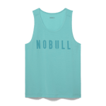 Aqua Heather Men's NOBULL Tank Silhouette Angle.