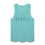 Aqua Heather Men's NOBULL Tank Silhouette Angle.