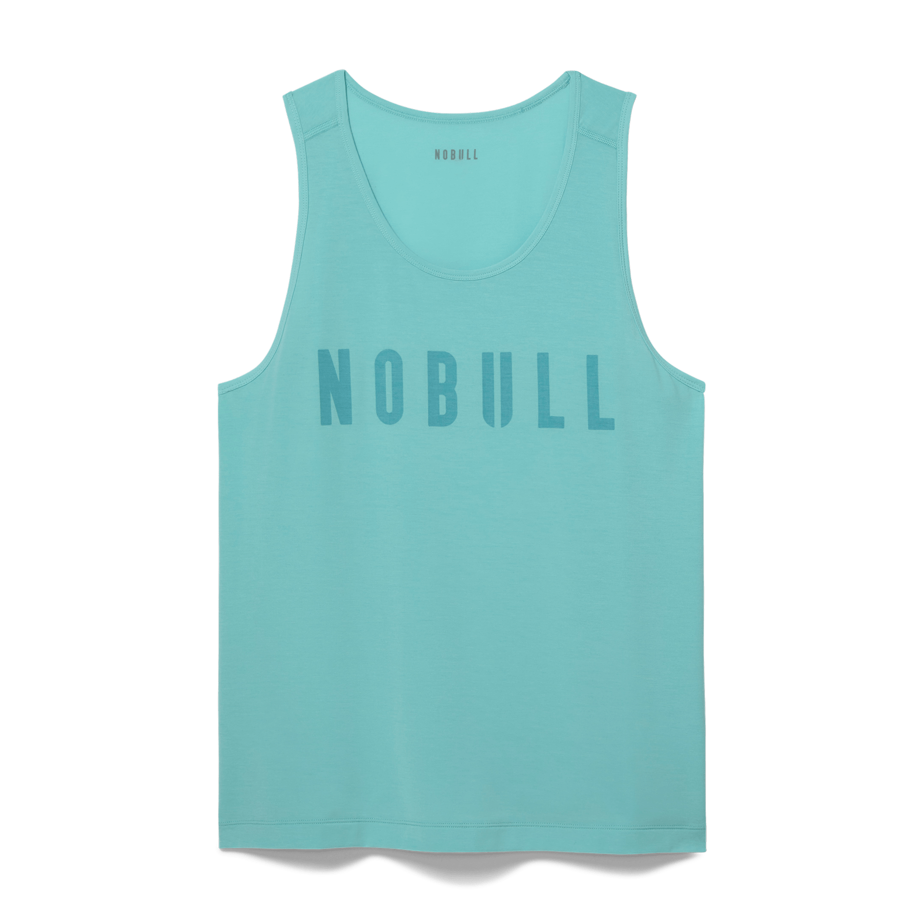 Aqua Heather Men's NOBULL Tank Silhouette Angle.