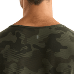 Dark Army Camo Men's NOBULL Tank Back Detail Angle.