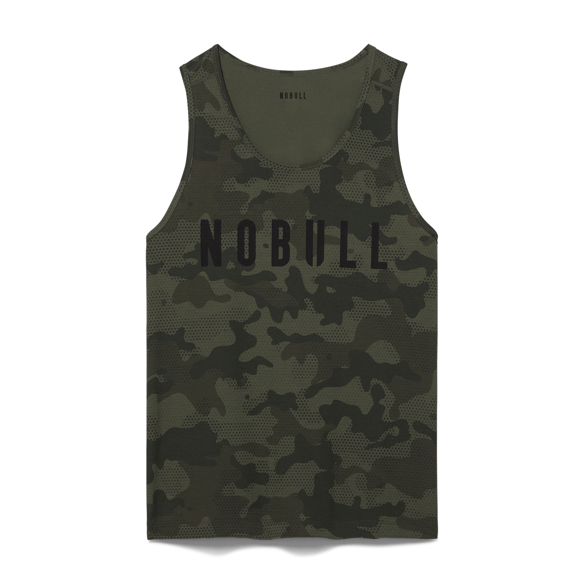 Dark Army Camo Men's NOBULL Tank Silhouette Angle.