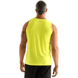 Neon Yellow Men's NOBULL Tank Back Angle.