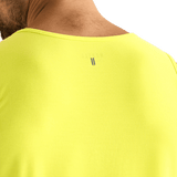 Neon Yellow Men's NOBULL Tank Back Detail Angle.