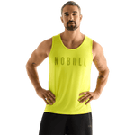 Neon Yellow Men's NOBULL Tank Front Angle.