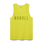 Neon Yellow Men's NOBULL Tank Silhouette Angle.