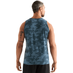 Coastal Blue Camo Men's Tank Back Angle.
