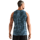Coastal Blue Camo Men's Tank Back Angle.