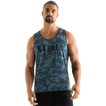 Coastal Blue Camo Men's Tank Front Angle.