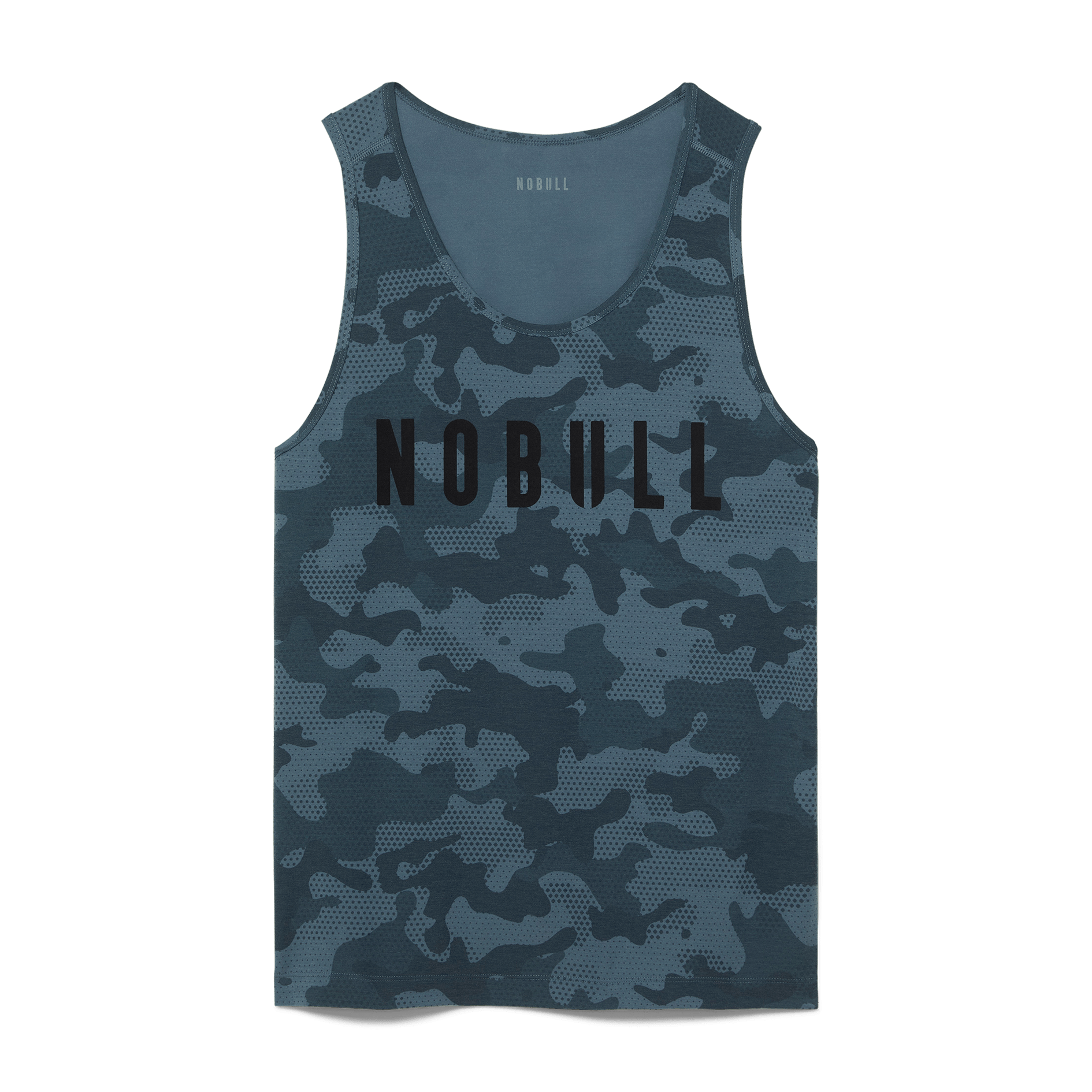 Coastal Blue Camo Men's Tank Silhouette Angle.