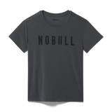 Charcoal Heather Women's NOBULL Tee Silhouette Angle.