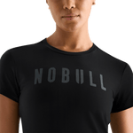 Black Women's NOBULL Tee Detail Angle.