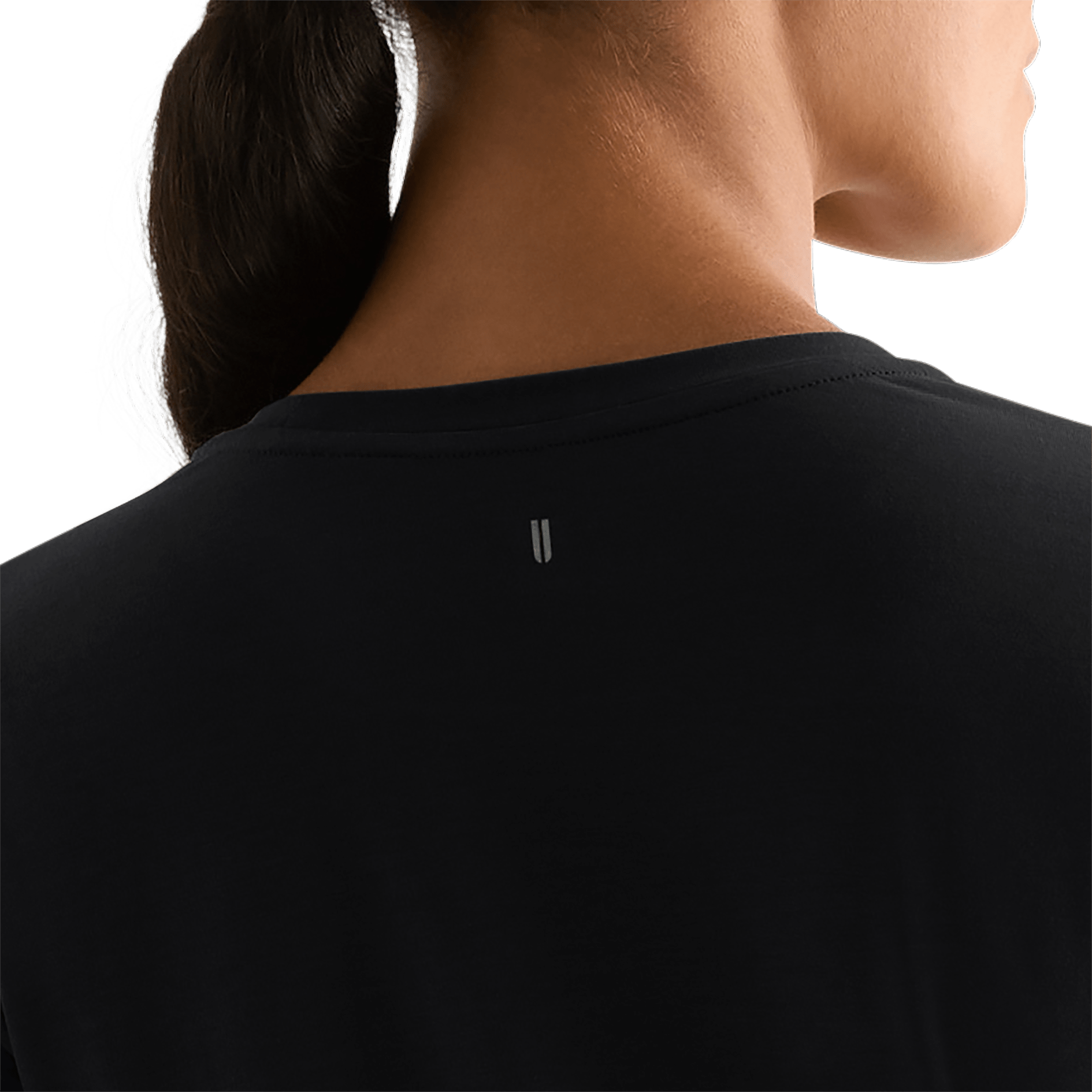 Black Women's NOBULL Tee U Logo Angle.