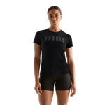 Black Women's NOBULL Tee Front Angle.
