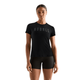 Black Women's NOBULL Tee Front Angle.