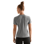Heather Gray Women's NOBULL Tee Back Angle.