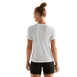 White Women's NOBULL Tee Back Angle.