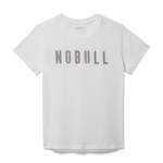White Women's NOBULL Tee Silhouette Angle.