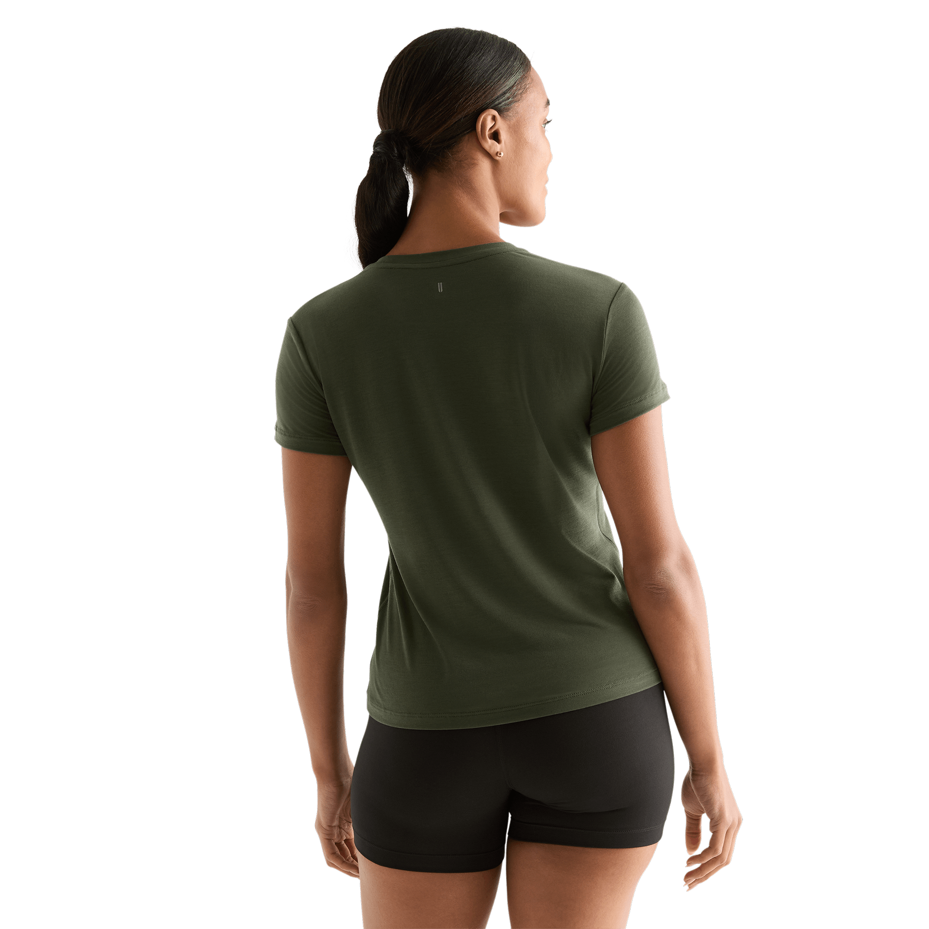 Dark Army Women's NOBULL Tee Back Angle.
