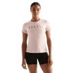 Dusty Rose Women's NOBULL Tee Front Angle.