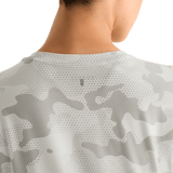 Light Grey Camo Women's NOBULL Tee Back Detail Angle.