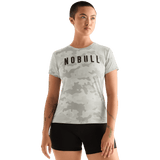 Light Grey Camo Women's NOBULL Tee Front Angle.