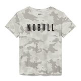 Light Grey Camo Women's NOBULL Tee Silhouette Angle.