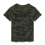 Dark Army Camo Women's NOBULL Tee Silhouette Angle.