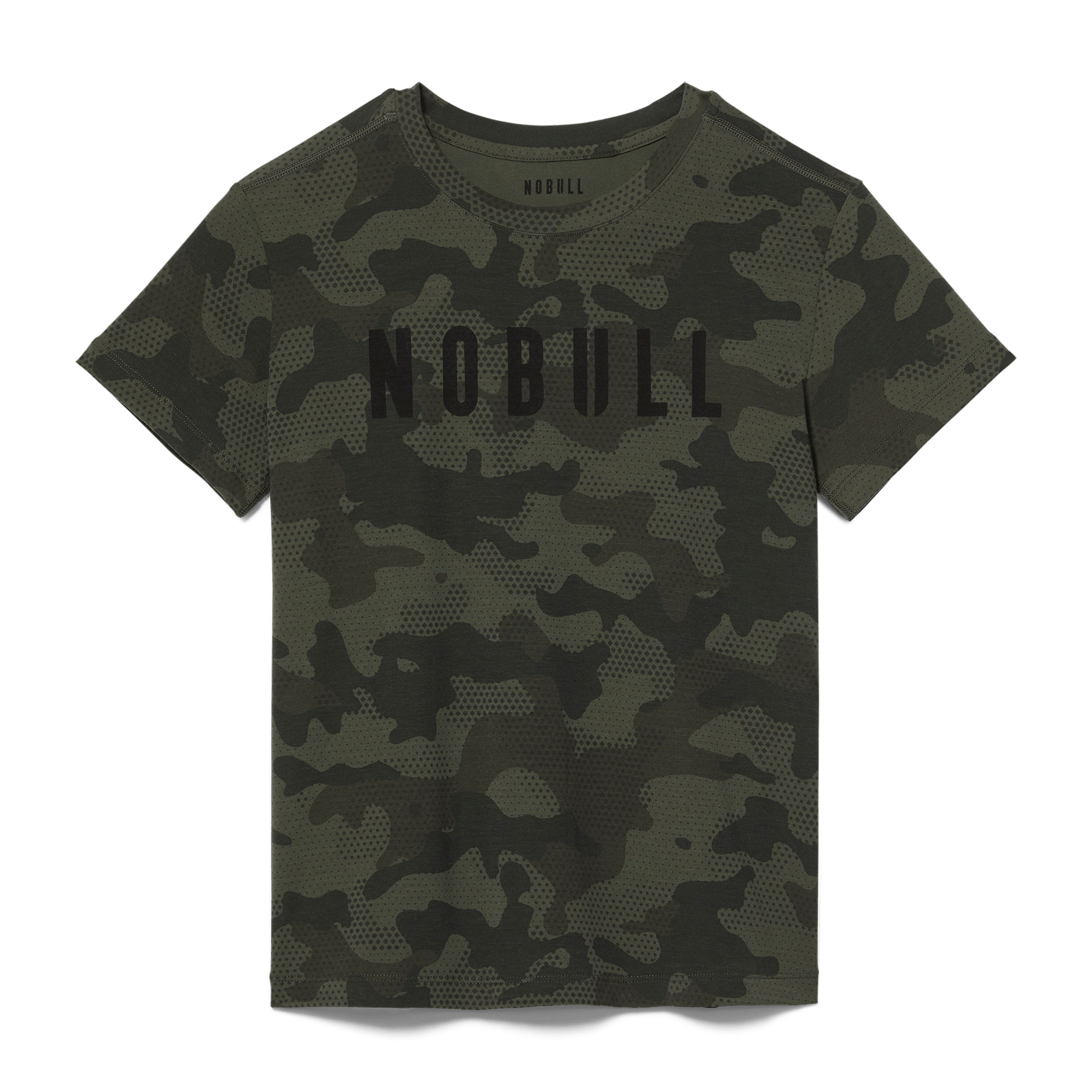 Dark Army Camo Women's NOBULL Tee Silhouette Angle.