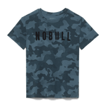 Coastal Blue Camo Women's NOBULL Tee Silhouette Angle.