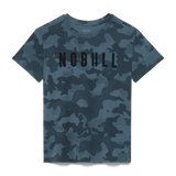Coastal Blue Camo Women's NOBULL Tee Silhouette Angle.
