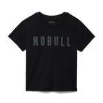 Black Women's NOBULL Fitted Tee Silhouette Angle.