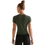 Dark Army Women's NOBULL Fitted Tee Back Angle.