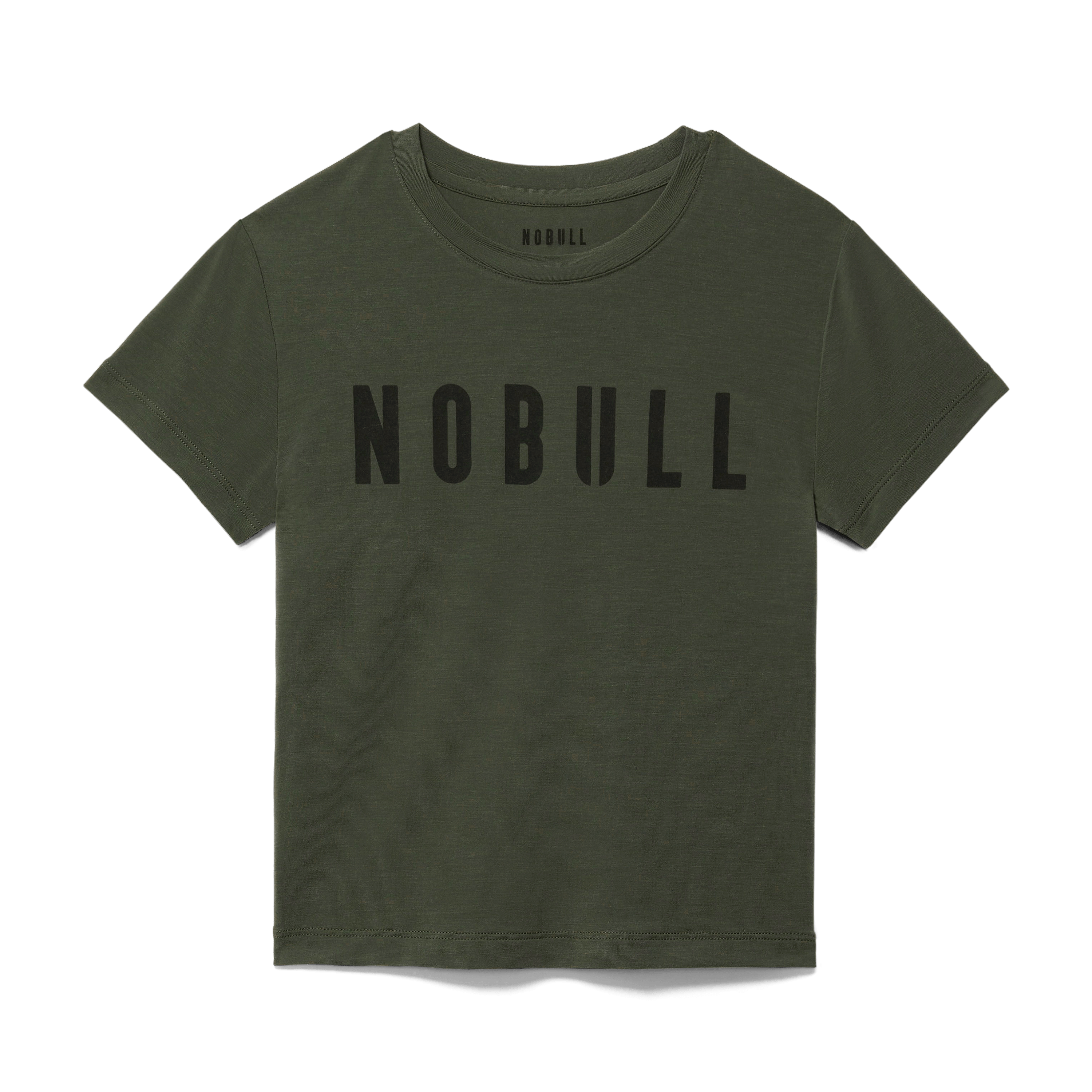 Dark Army Women's NOBULL Fitted Tee Silhouette Angle.