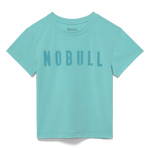 Aqua Heather Women's Fitted Tee Silhouette Angle.