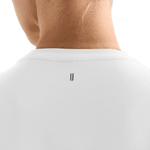 White Women's NOBULL Boxy Tee U Logo Angle.