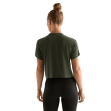 Dark Army Women's NOBULL Boxy Tee Back Angle.
