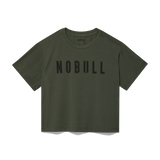 Dark Army Women's NOBULL Boxy Tee Silhouette Angle.