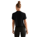 Black Women's NOBULL Boxy Tee Back Angle.