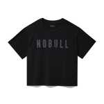 Black Women's NOBULL Boxy Tee Silhouette Angle.
