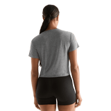 Heather Gray Women's NOBULL Boxy Tee Back Angle.