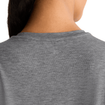 Heather Gray Women's NOBULL Boxy Tee U Logo Angle.